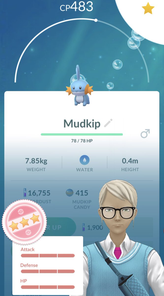 CowlingHouse's tweet photo. Saturday Morning Hundo’s are the best Hundo’s #pokemongo #hundo #mudkip https://t.co/t4cgO0Exe1