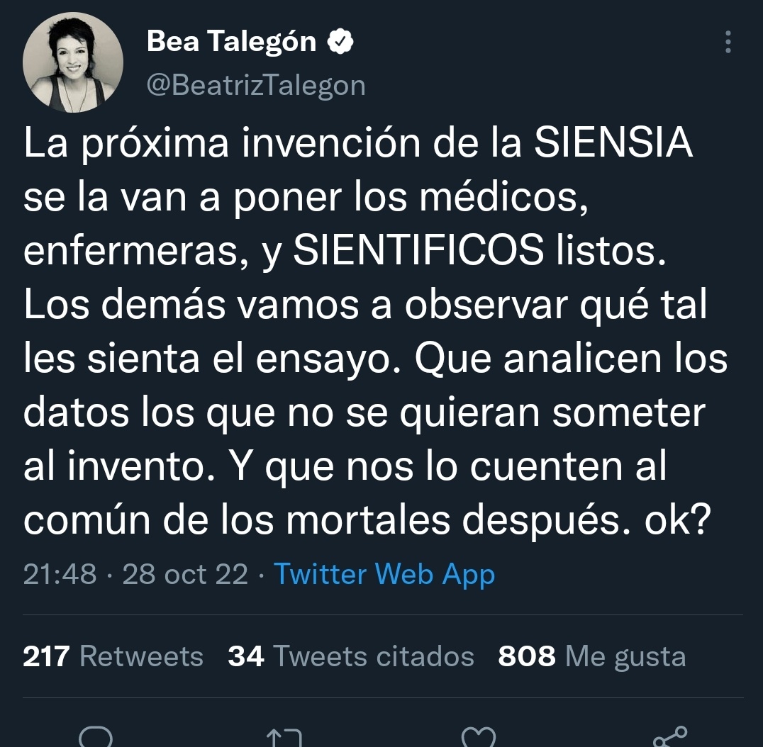 Conozco gente que daría todas sus posesiones por entrar en un ensayo contra el cáncer. Y no conozco a nadie que se niegue a un cateterismo cuando entra en urgencias con un infarto. La única respuesta a todo es CIENCIA. La ignorancia mata. CIENCIA