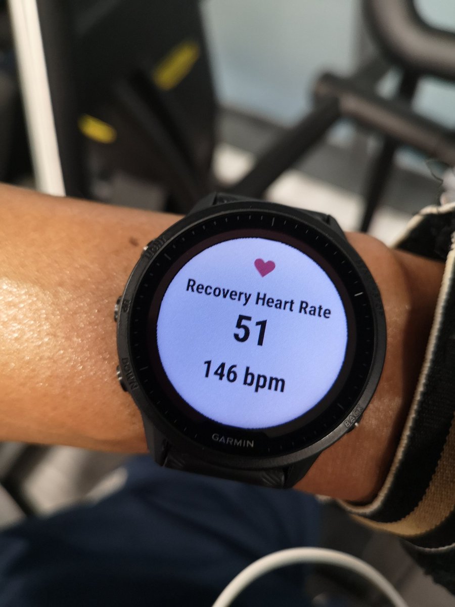 aminart's tweet photo. I will take that #garmin #forerunner955solar @Technogym on the Elliptical today, off to the Rower 💪🏾😃 https://t.co/FoBrmnbjvL