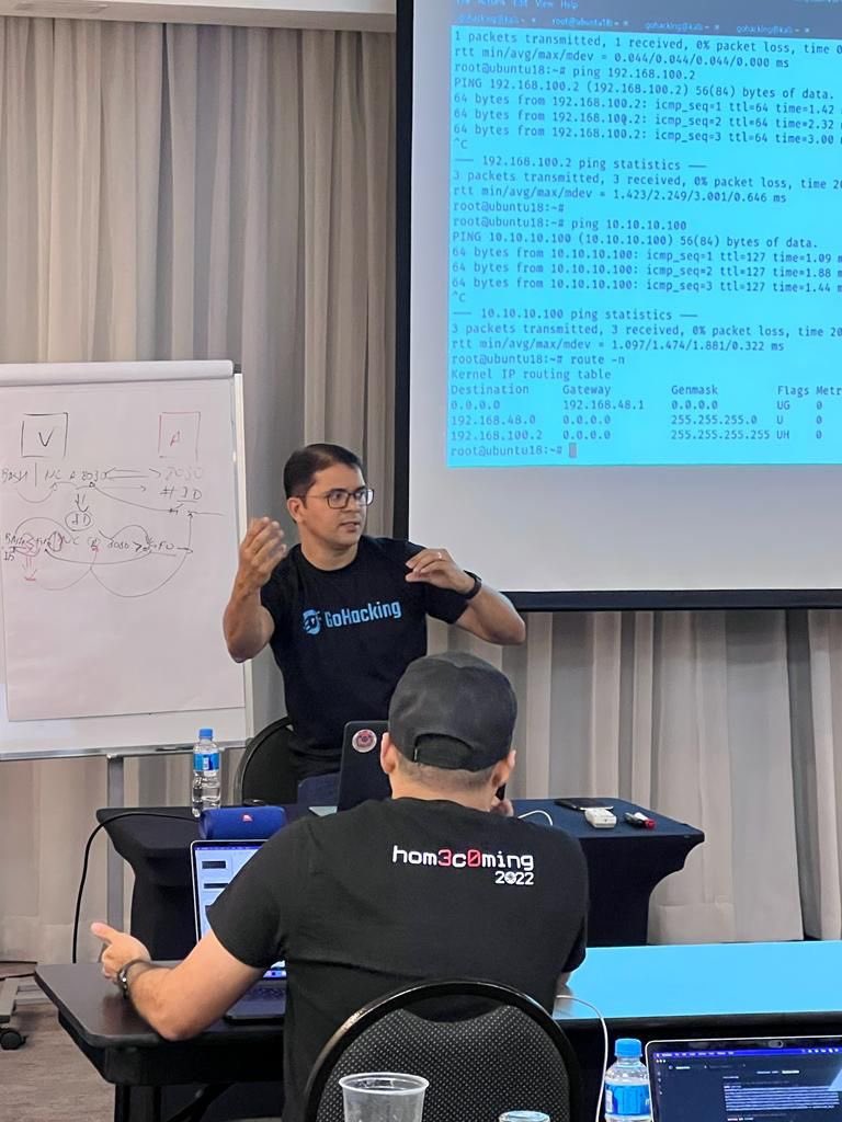 laios_barbosa's tweet photo. Muito honrado em ministrar o curso Ethical Hacking Post Exploitation (EHPX), presencial, na H2HC 2022, o evento de SegInfo mais tradicional do Brasil.
Obrigado @h2hconference, @bsdaemon, @filipebalestra.
@Lets_GoHacking !
#gohacking #H2HC #cybersecurity https://t.co/Wn1Q568Qmy