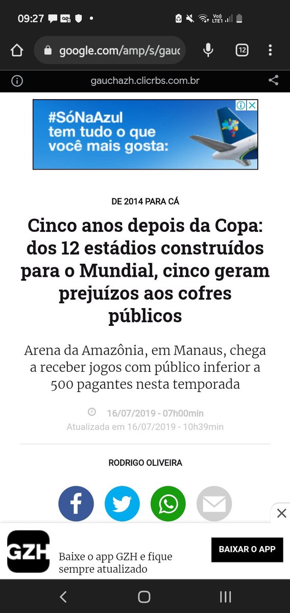 marcelohud's tweet photo. @atrcampostz @BRodrigo022 @Miltonneves La em Manaus onde faltou oxigênio  tem um estádio  parado ! https://t.co/dhgjMdLDTl