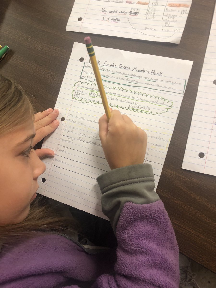 PamRountree's tweet photo. When Ss learn to multiply & divide decimals, you put them on the Job Hunt Exemplar to decide which job will pay them the most. Look at this… She is serious about finding the right one! #realworldmath #thinkingcritically @TracyAMatthews @CobbMathDept https://t.co/RJpu8OQ0ye