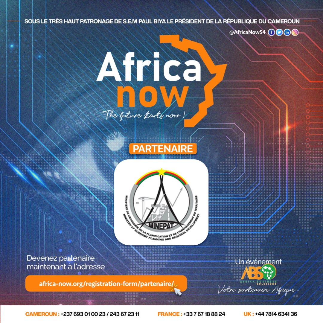 Le Ministère de l'Économie de la Planification et de l'Aménagement du Territoire 🇨🇲 est partenaire du rendez-vous🌍 #AfricaNow 

Allez à la conquête des marchés et développez votre portefeuille client en participant à cet événement. 

🔗 Inscription 👉🏾africa-now.org/registration-f…