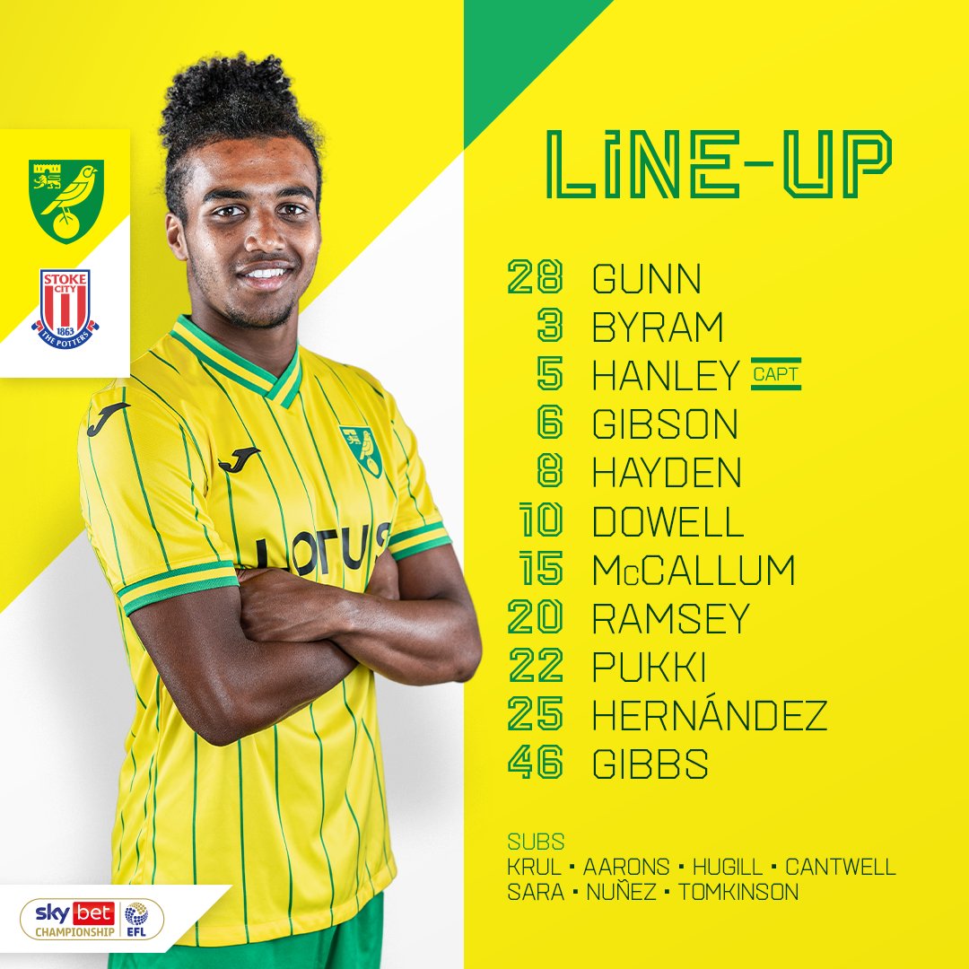 NorwichCityFC's tweet photo. 📢 𝚃𝚎𝚊𝚖 𝙽𝚎𝚠𝚜

🔁 Six changes
➡️ Sarge misses out through injury 

#NCFC https://t.co/XOO3kBDCcS