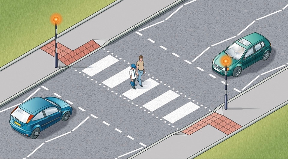 gmptraffic's tweet photo. Pedestrian Crossings
Zebra, Pelican, Puffin, Toucan &amp; Pegasus  
Zebra: The only crossing where the pedestrian automatically has the right of way once on it.

They have in common a Crossing Point &amp; White Zig - Zag lines.
Penalty is 3 points &amp;£100.00 fine. 

https://t.co/9tBIricC8v https://t.co/HzvW3ci1B4