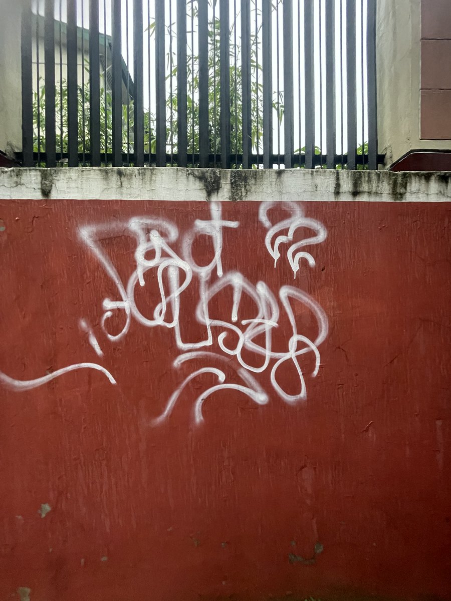 THEMPALAY's tweet photo. yesterday, i met up with the friend i made through my graffiti IG. completely stupid of us to still brave the typhoon to see some cool stuff, so we turned back after barely making it halfway through the UP Freedom Wall. my shoes got squishy, but i had a great time!! https://t.co/DrWOOpMcwh
