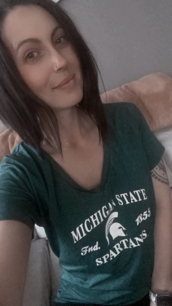 Today is the day!! #GoGreen #SpartyOn #BeatMichigan