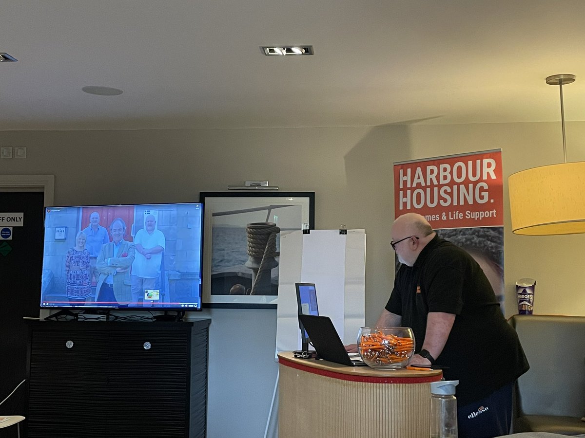 Our Operations Director, Malcolm Putko, is talking about how far we’ve come as Harbour Housing at our Futures Day today. We’ve grown so much as a charity but our mission has stayed the same: to end homeless across Cornwall 🏡 #EndHomelessness