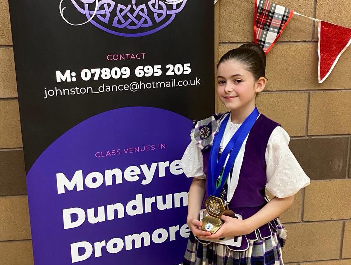 SchombergSoc's tweet photo. Fantastic results coming in already for our #Kirknarra Highland Dancers who are competing today in Clough. 

It’s terrific to see our team winning trophies and shields, as well as lots more medals to add to the collection. 

#TeamKirknarra #UlsterScots #HighlandDance https://t.co/oPmtTPJBNu