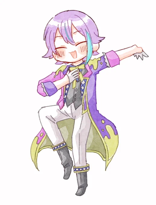 めずらしくキャラごとにレイヤー分けをしていたので全身も載せておきます 