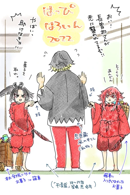 ハロウィンくらいもっと可愛いorかっこいいコスチュームのイラストを描いてみたいと思うのですが……実際はこれ。 