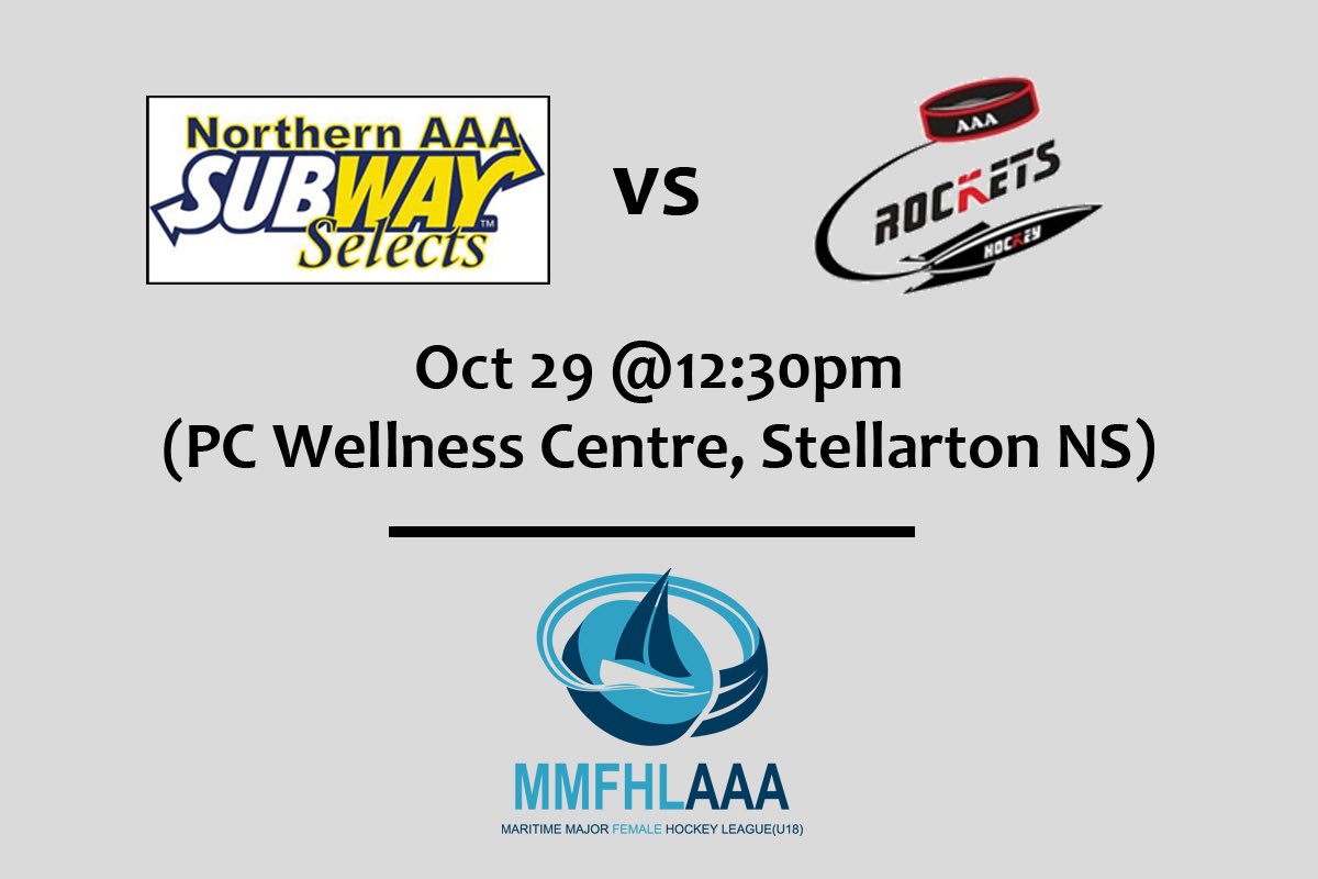 Come watch the Selects take on the Moncton Rockets at 12:30pm! If you can’t make it, here’s the link to watch aotv.ca/en/c/mmfhl-edz…