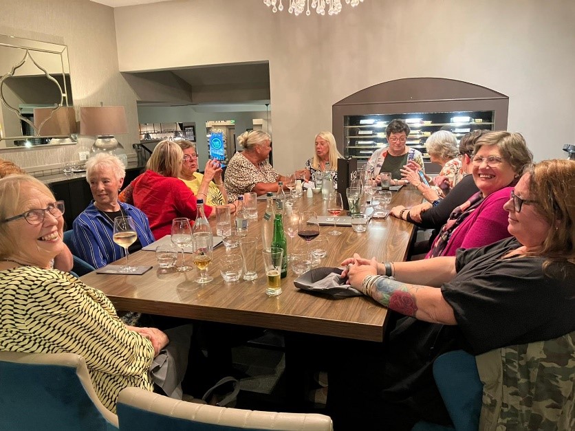 haslingtonwi's tweet photo. We made Cheshire News again thanks to our wonderful committee members organising our events.
Sue makes birthday cards for members and organises community events.  Janet and Amanda organise our dining experiences and Anne organises our new 'Go For It' events - Axe throwing next https://t.co/9svZ8CQlbU