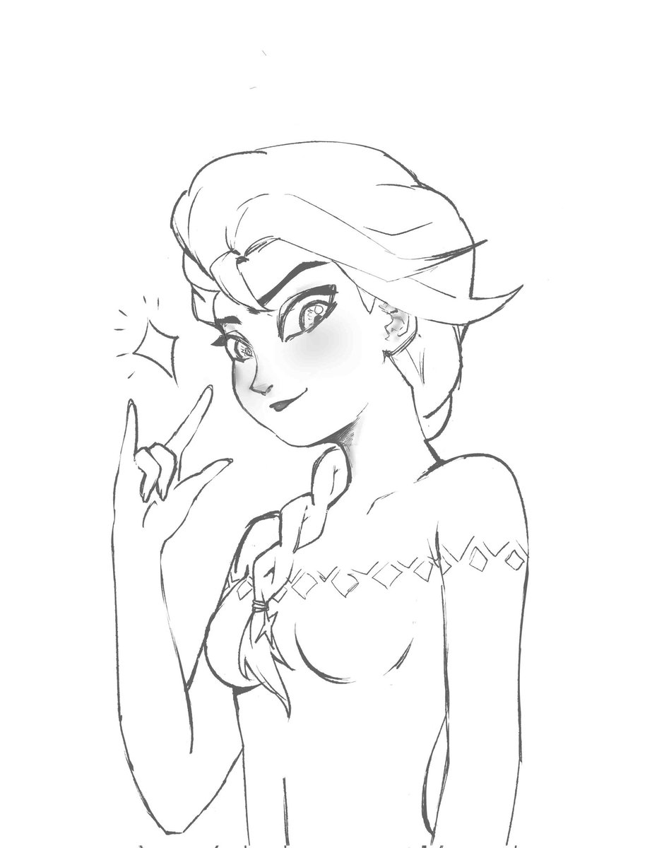 Meierqishi's tweet photo. #elsa #frozen https://t.co/5bknFe8VtX