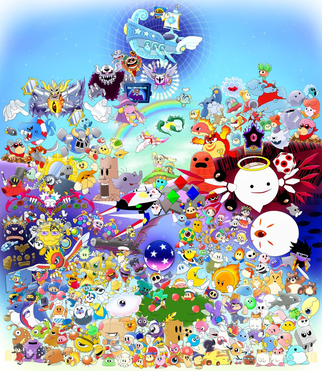 ポケモン「#星のカービィ30周年を365日祝いたいチャレンジありそうでなかったリーフが登場」|ねいろん和やか30周年のイラスト