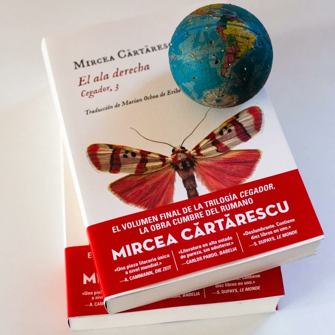 EdImpedimenta's tweet photo. Con el 🦋 «El ala derecha», el autor Mircea Cărtărescu vuelve a la Rumanía de 1989, «el año del final del mundo», para cerrar su trilogía #CEGADOR.
📚 ¿Estáis disfrutando su lectura? https://t.co/GdsJxb1Urp