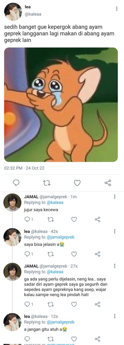 devvistyping's tweet photo. Balada Jamal Geprek

Jaehyun few tweets au https://t.co/JspSoSHMsA