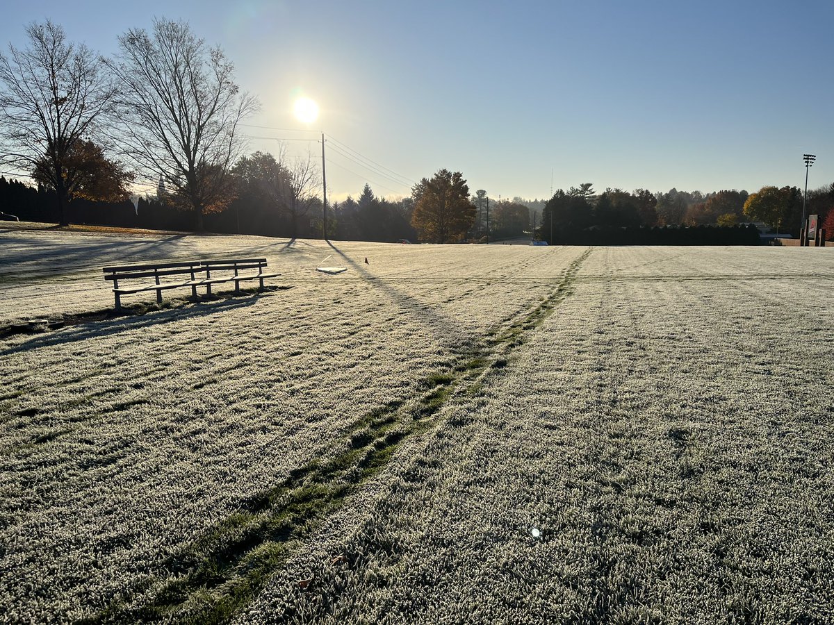 Frosty start to the morning for the Patriot League Championships <a href="/ColgateXCTF/">Colgate Track & Field and Cross Country</a>
