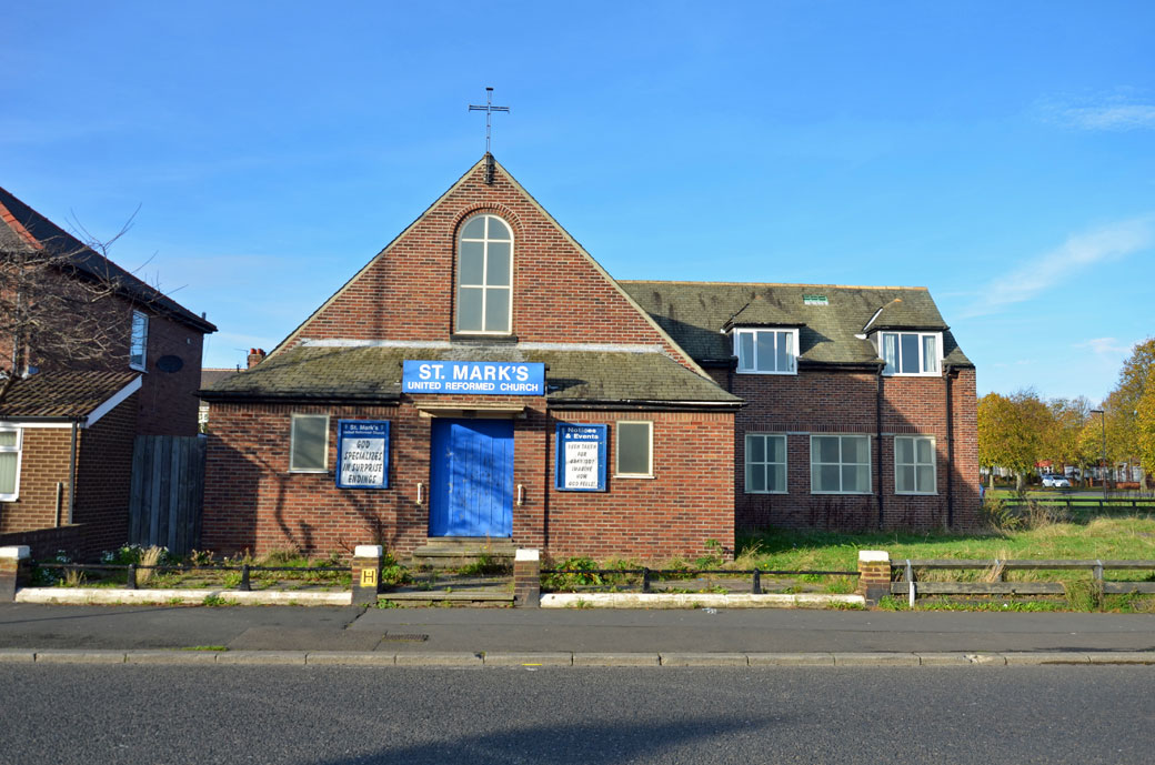 TyneSnapper's tweet photo. #howdon St Mark's URC - Tynemouth Road, Howdon, North Tyneside photographed on this day 29th October 2014. It was demolished in 2016 to make way for 12 homes. https://t.co/fjWi2iMOpC