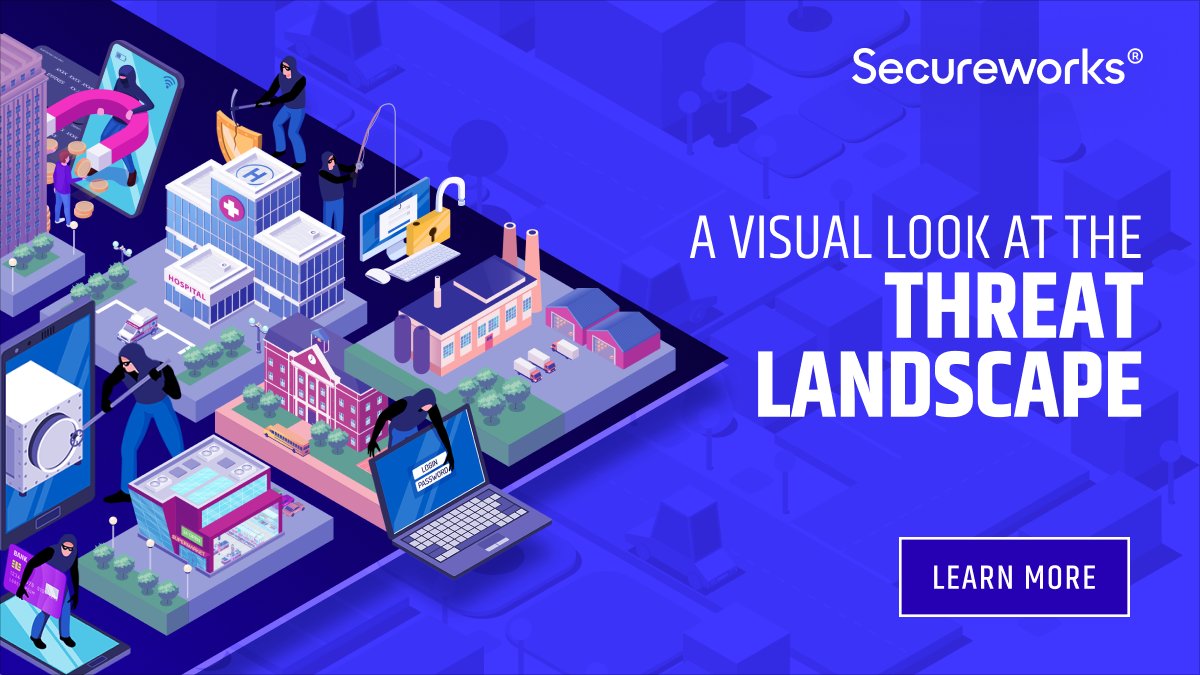 Secureworks's tweet photo. ICYMI: Welcome to Threat-opolis πβ―
Organizations are faced with a constant barrage of cybercriminal activity. Get a birds-eye view of the threat landscape with our interactive city. https://t.co/otqv8uWqJv #SCWXCyberTips #SeeYourselfInCyber https://t.co/1cfLJpHCf5