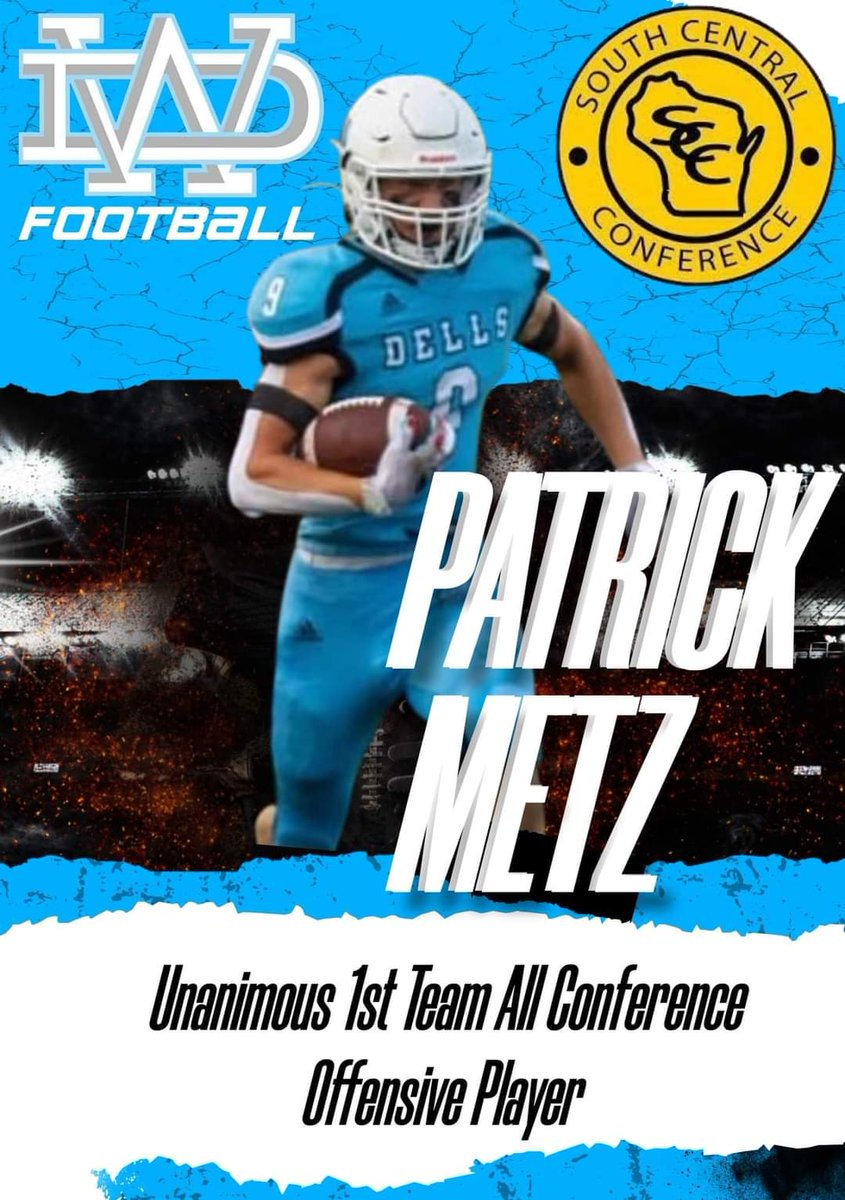 dellsmetz9's tweet photo. Thank you to all my coaches, teammates, and Coach @MikeJanke09 for everything you've done for me throughout my football career.
#WeAreWD

•Unanimous 1st Team Offensive Player
•1st Team Defensive Back https://t.co/9AkJC8OJeY