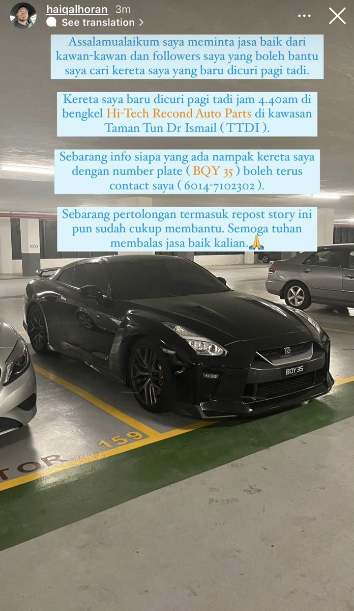 im_afiqq's tweet photo. Tolong Retweet Guys. Kereta kena curi kat bengkel. Member baru pakai 2 bulan. https://t.co/VyAXPG8hQW