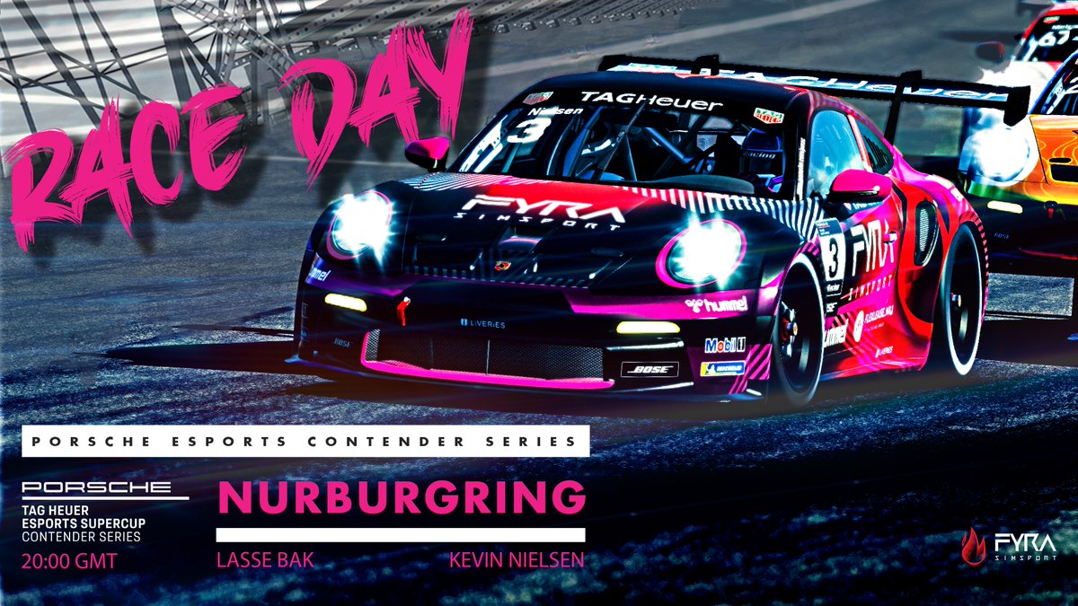𝗣𝗼𝗿𝘀𝗰𝗵𝗲 𝗧𝗔𝗚 𝗛𝗲𝘂𝗲𝗿 𝗘𝘀𝗽𝗼𝗿𝘁𝘀 𝗦𝘂𝗽𝗲𝗿𝗰𝘂𝗽 𝗖𝗼𝗻𝘁𝗲𝗻𝗱𝗲𝗿 𝗦𝗲𝗿𝗶𝗲𝘀
We are heading to Nürburgring this time, and our drivers feel well prepared for the race.🔥

🇩🇰 Kevin Nielsen
🇩🇰 Lasse Bak

⏰: 21:00 CEST 

📺: youtube.com/watch?v=OorJlY…