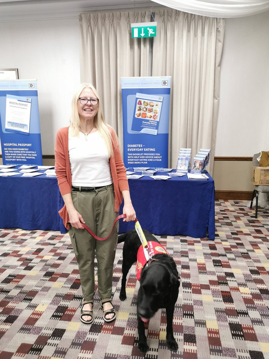 GBDocInfo's tweet photo. We just met the first diabetes alert dog for real! @MedDetectDogs worked with an existing highly trained pet and now he alerts for lows and highs. Wow! #GBDoc #IDDT https://t.co/bP6hrCttlN
