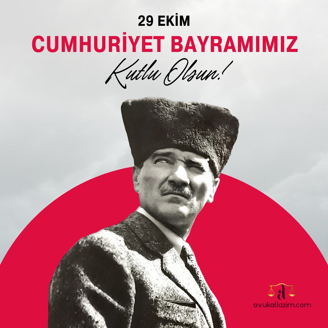avukatlazim's tweet photo. 29 Ekim Cumhuriyet Bayramımız Kutlu Olsun! 

#yurtdışındakitürkler #hukuksaldestek #avukatlazım #29ekimcumhuriyetbayramımızkutluolsun #29ekimcumhuriyetbayramı #29EkimCumhuriyetBayramıKutluOlsun https://t.co/IoXrxapPc9
