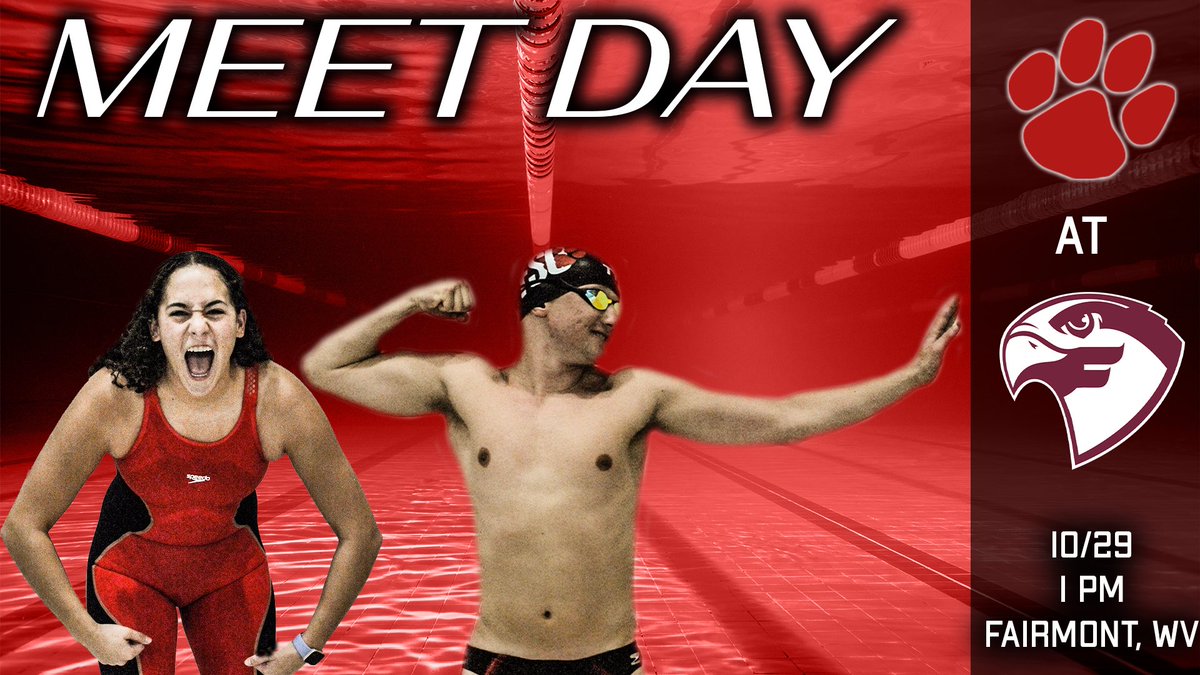 Saturdays are for MEET DAY!

The #Swampcats are on the road again to Fairmont State to take on the Fighting Falcons. 

📍: Fairmont, WV
⏰: 1:00pm

#BobcatPride #HBDYWI