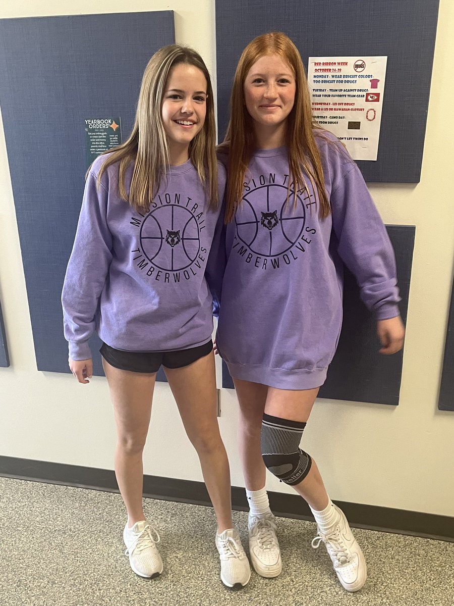 MT_Timberwolves's tweet photo. Such a fun Red Ribbon Week!💜 https://t.co/xJXiFyk8Gd