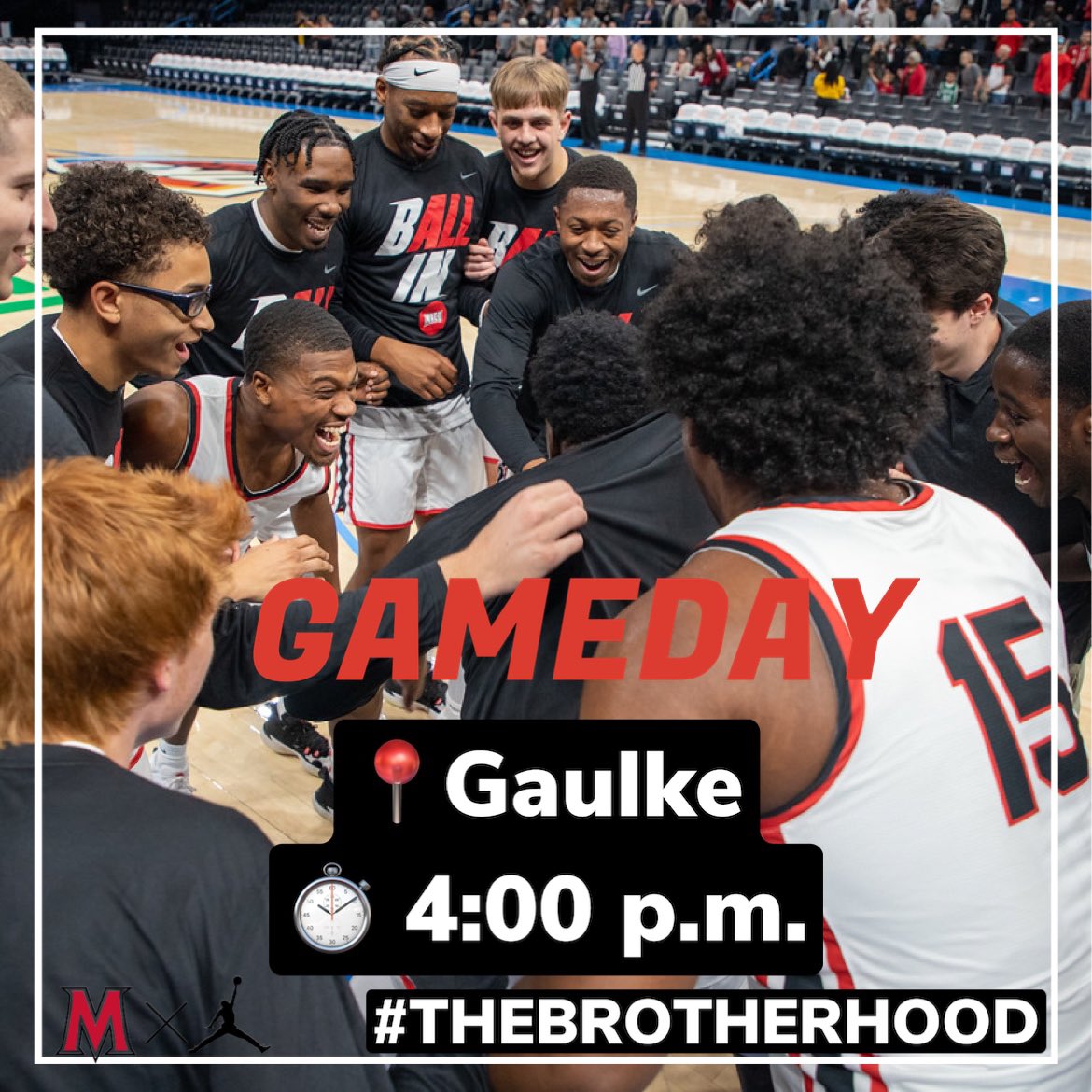 Alumni day and our only non-conference home game‼️ WE need you here🔴⚫️ #THEBROTHERHOOD