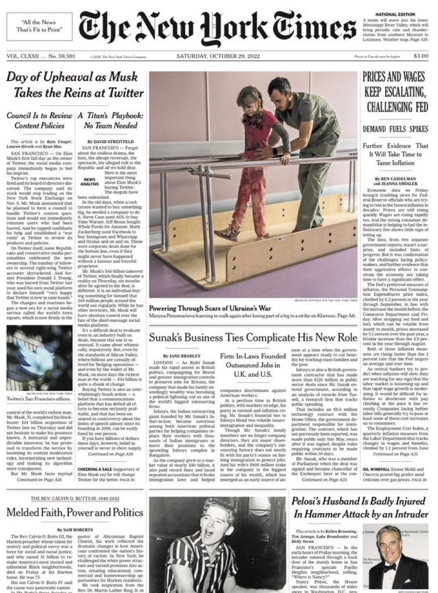 Yesterday the third in line for the presidency was targeted for assassination by a right wing extremist. Try to find coverage of it in the paper of record.