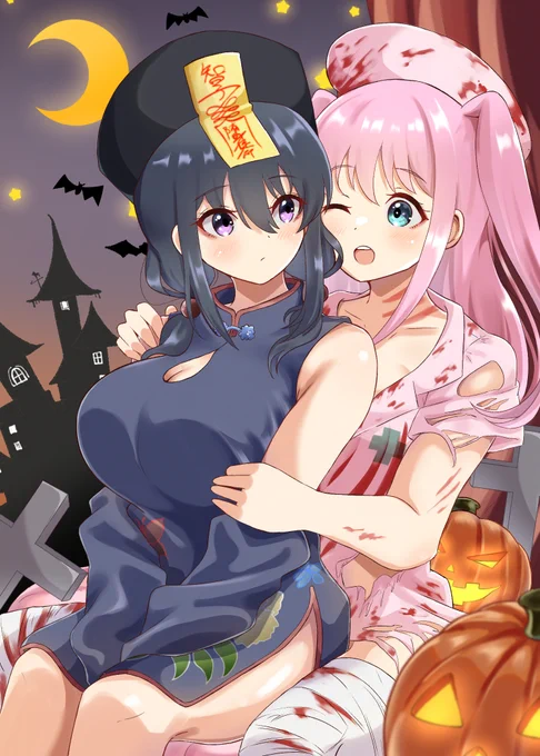 ゆりネモでハロウィン#わたモテ 