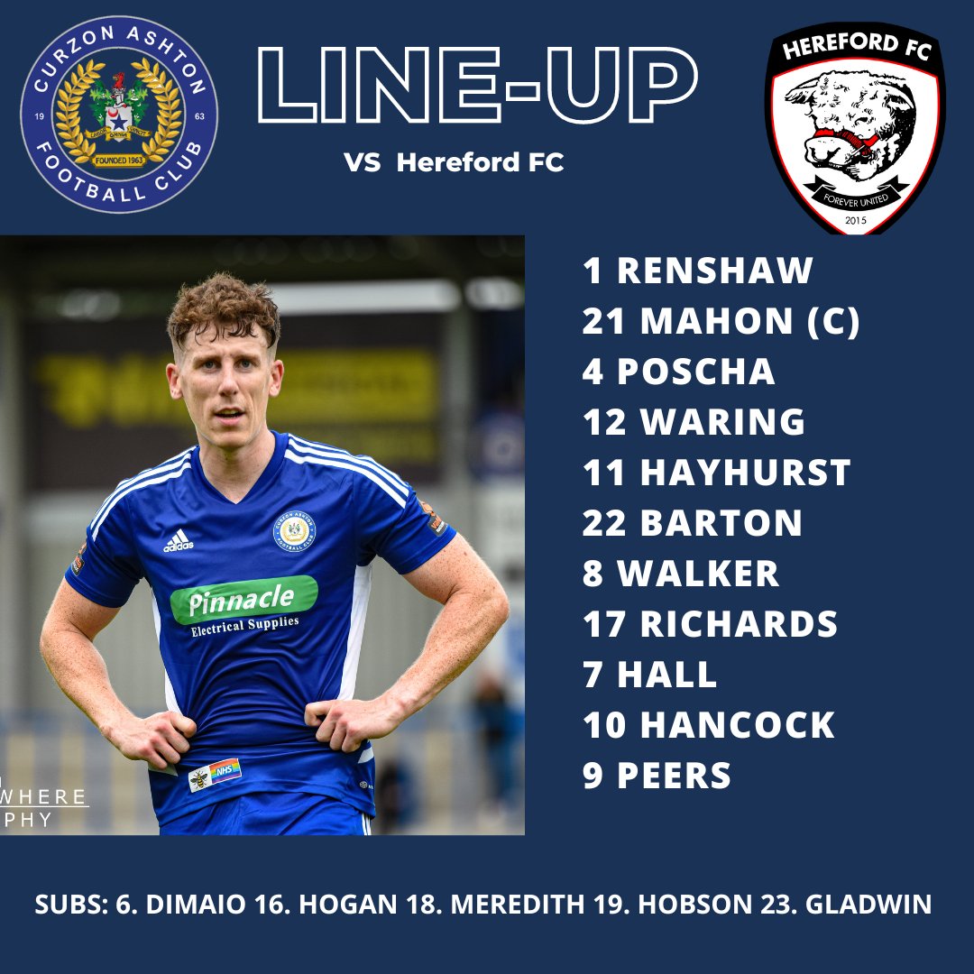 📝 𝑻𝑬𝑨𝑴 𝑵𝑬𝑾𝑺

🔵 Hall, Peers and Hayhurst all return to the starting XI
🔵 Hobson and Dimaio drop to the bench
🔵 Matthews and Hampson miss out through injury

#UTN | #TheNash