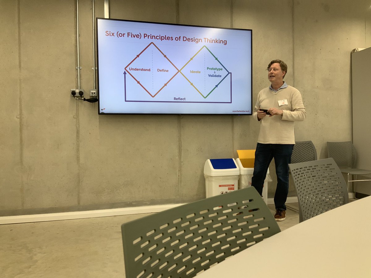 Great to see <a href="/martinjewiss/">Martin Jewiss</a> talk about “Designing the right thing. Designing the thing right” and <a href="/_The_Familiar/">The Familiar</a>’s methodology for product and service design at <a href="/BarCampCant/">BarCamp Canterbury</a>.

#BarCampCant #DesignThinking #AgileDevelopment