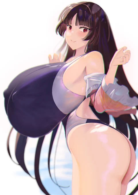❤️爆乳❤️競泳水着❤️蓬莱山輝夜❤️様あああああああああ❤️❤️❤️❤️❤️❤️❤️❤️❤️❤️
爆乳の蓬莱山輝夜様にぃ～競泳水着と巨尻に太いふとももぉ～あと…胸ぽちも描いちゃお サイキョーの東方の姫様のファンアートイラストができちまったぜ～ 