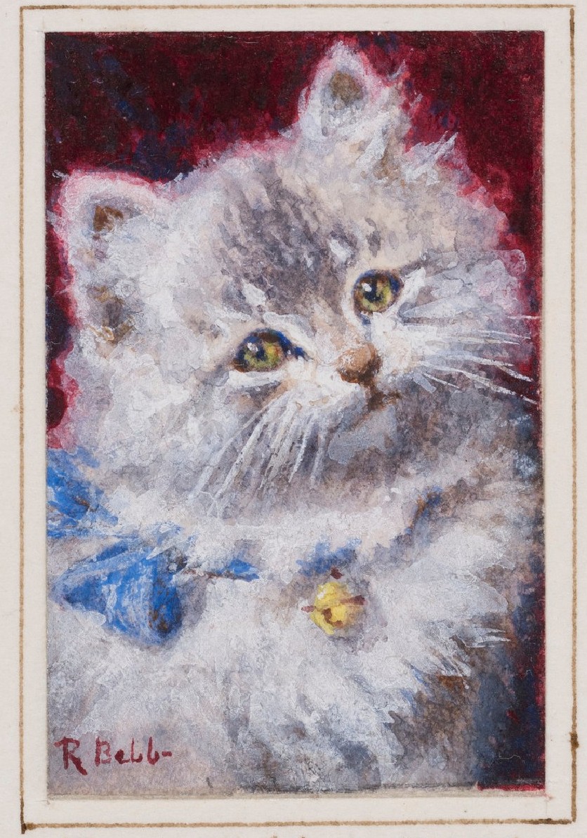 It’s #NationalCatDay in the US, and we’d like to introduce you to Silvia. This sweet little cat was painted for the Library of Queen Mary’s Dolls’ House.