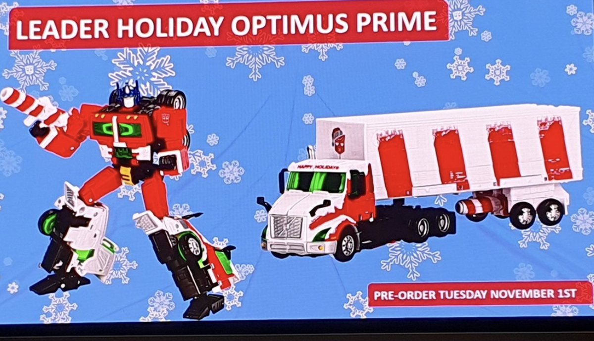 This blows my mind because it looks like a completely new tooling and design of Optimus, not just a redeco. Might be the new one they have planned for a mainline ‘23 release but the Holiday alt is coming out first. Which is a first. Wild.