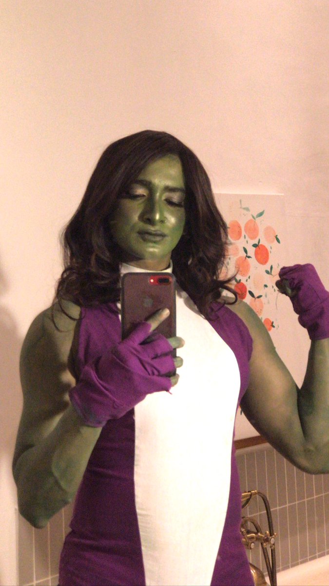 misteraasif's tweet photo. This #Halloween I had to go all out. It was #SheHulk or nothing. 🙌🏼🙌🏼 definitely @Marvel @SheHulkOfficial season 🙌🏼🙌🏼 https://t.co/Rvjx1274BT