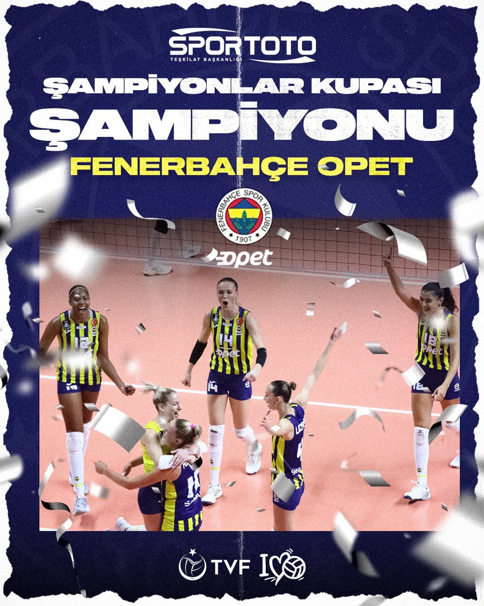 Sezonun ilk kupası Fenerbahçe Opet'in!🔥
Spor Toto Şampiyonlar Kupası final maçında Fenerbahçe Opet, VakıfBank'ı 3-0 mağlup ediyor ve kupanın sahibi oluyor! 👏🏼