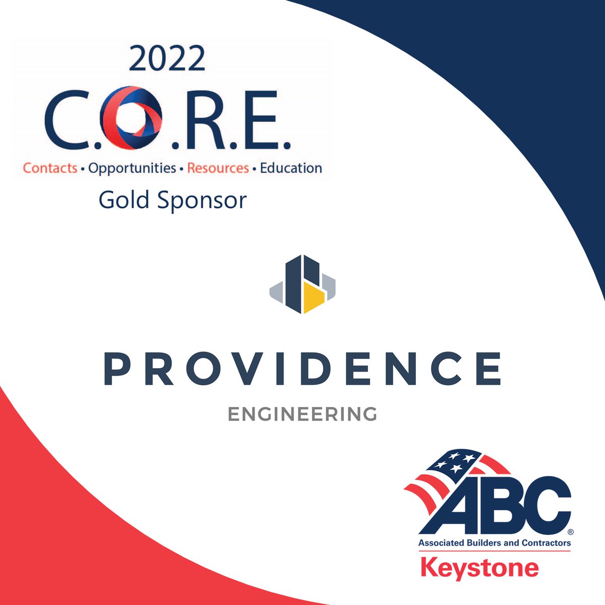 Thank you to Providence Engineering for being a Gold C.O.R.E. Sponsor for 2022! View a full listing of all our generous C.O.R.E. Sponsors and sign up to be a 2023 Sponsor here: abckeystone.org/core-program/ #ABCMeritShopProud
