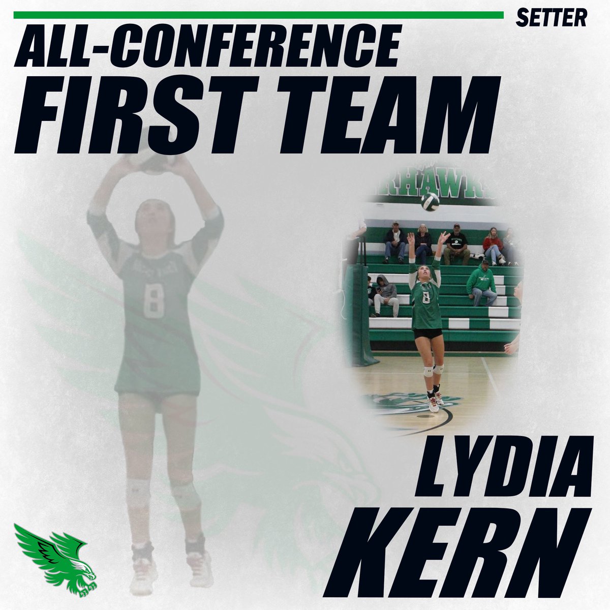 Congratulations <a href="/LydiaJKern11/">Lydia Kern🎄☃❄️</a> ! 💚🏐💚
