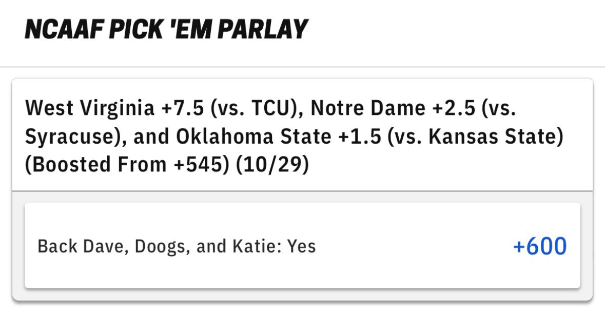 🚨PICK EM PARLAY IS LIVE🚨