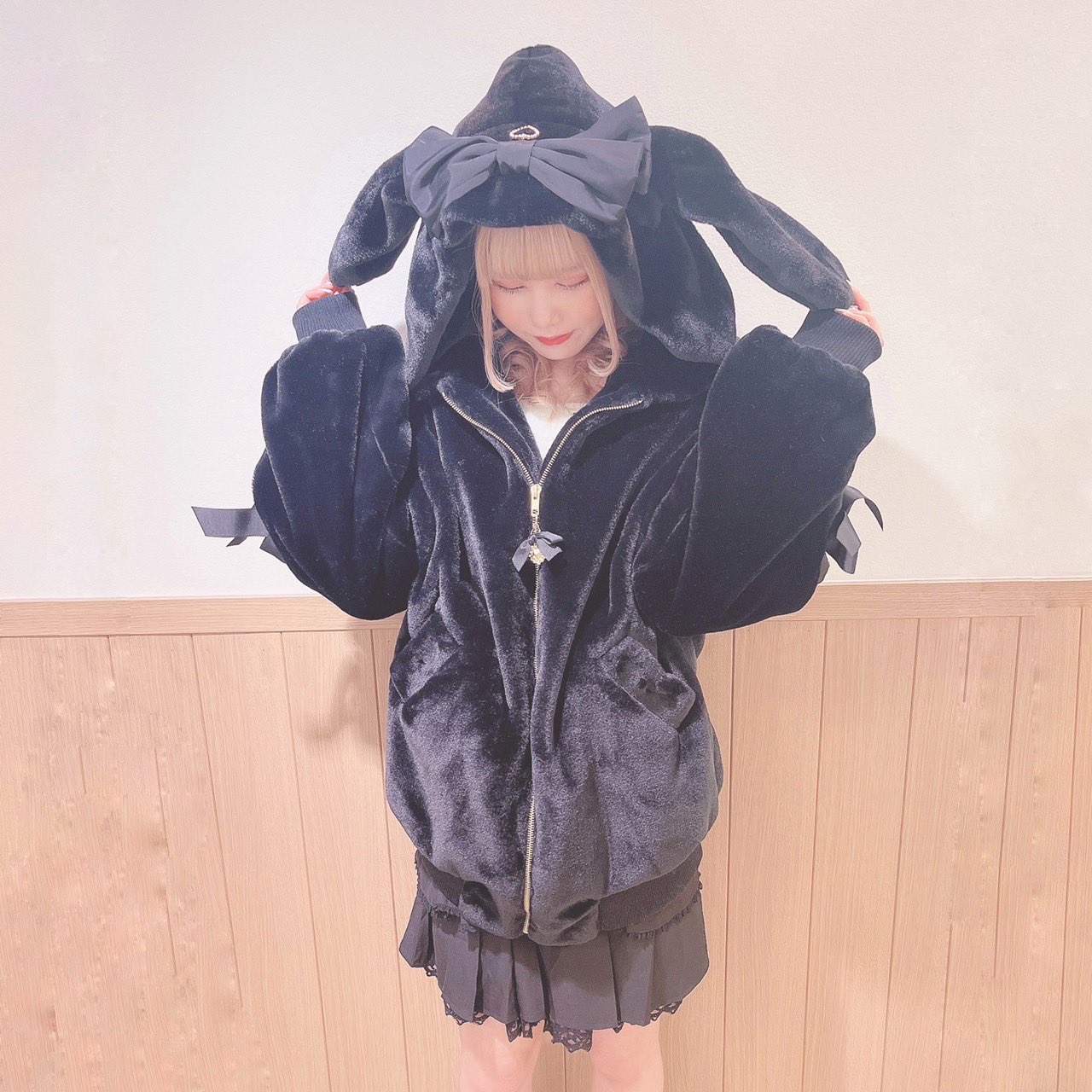 LIZLISA うさみみフードファーブルゾンアウター LIZ LISA on X