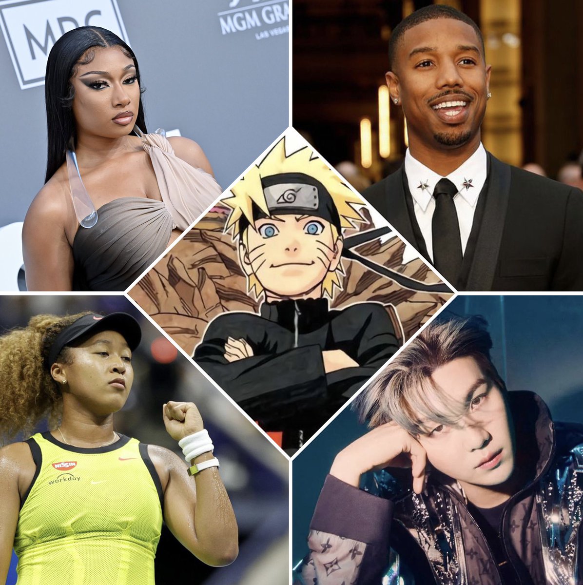 dailyhokage's tweet photo. A thread of celebrities/public personalities that mentioned or made a reference to Naruto https://t.co/UH8Khf3SP6