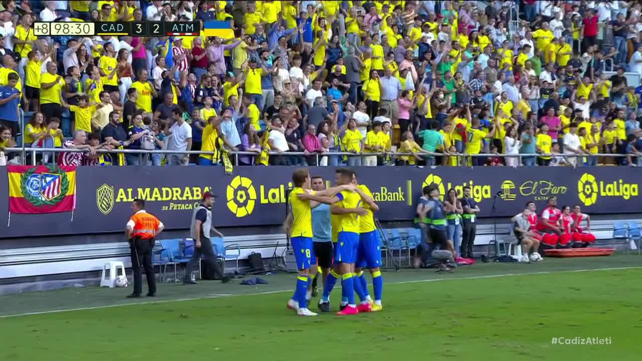 CADIZ BEAT ATLETICO WITH A 99TH MINUTE WINNER 😯”