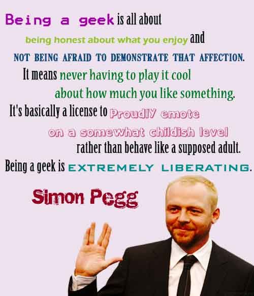 Evergreen quote from Simon Pegg and one of my favourites 🙌🏽🤟🏽