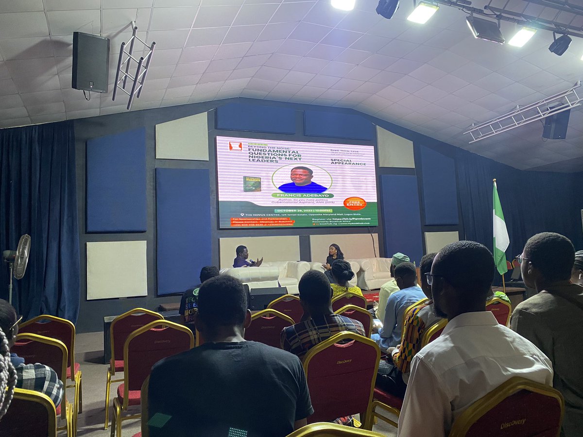 Nr_Momson's tweet photo. Great event indeed, thanks @bookhub_ng for bringing young Nigerians together to discuss this very important topic at this time. @D_JosephAdeosun #FQNNLEVENT https://t.co/5zS0gx8A9W