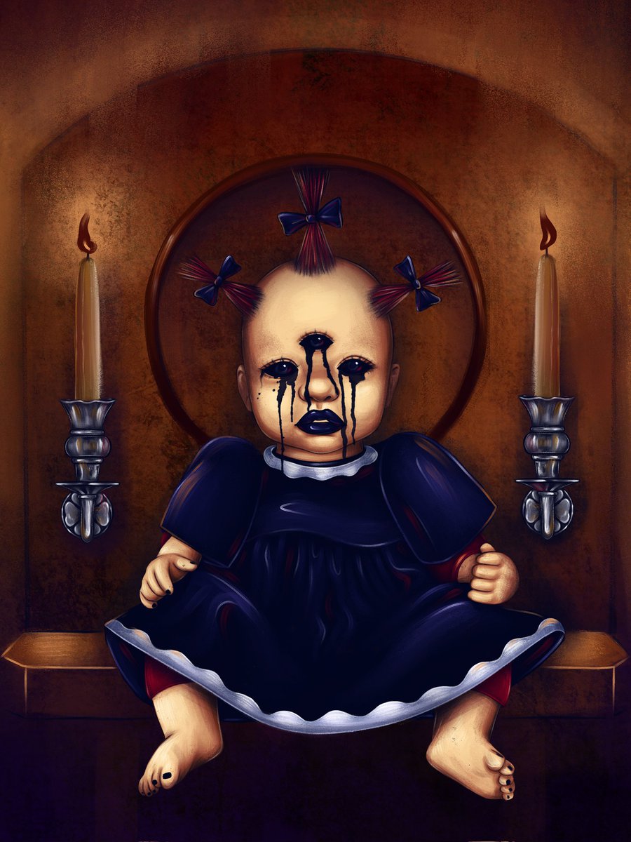 We with <a href="/Crazy_Coven/">🩸Crazy Coven🩸</a> finally realised our first collection 🖤

🪧Awakening
🏷️0.019 $ETH
🔄 10 editions 

🚨Special NFT gift for every collector🚨

Story, Description, Link to my art and full collection👇🏻🧵